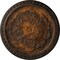Ekena Millwork Emeryville Ceiling Medallion, Hand-Painted Rust, 16 7/8"OD x 5/8"P CM16ERRUS - alternate 1